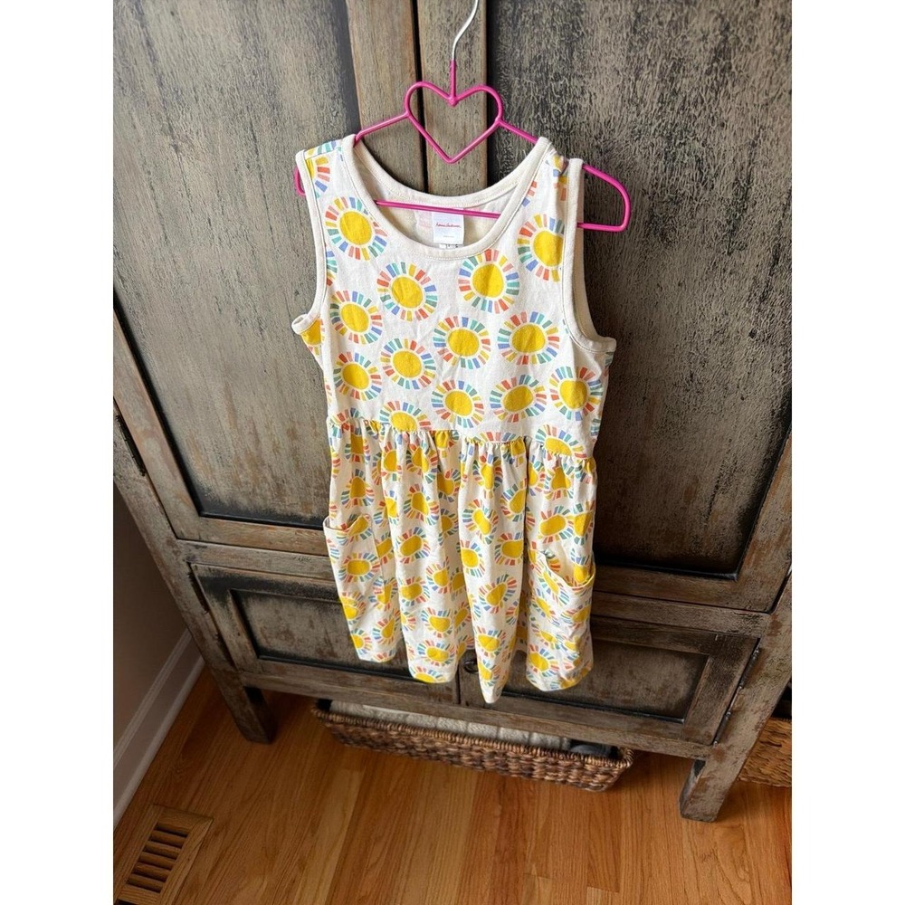 Hanna Andersson Sleeveless Playground Dress sunshine suns girls 10